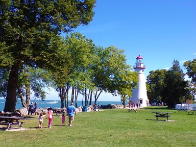 Lighthouse on a sunny day