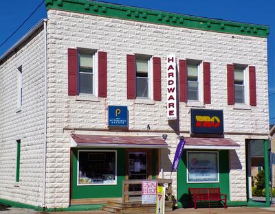 Commercial building with a shop