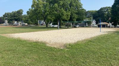 Beach volleyball court